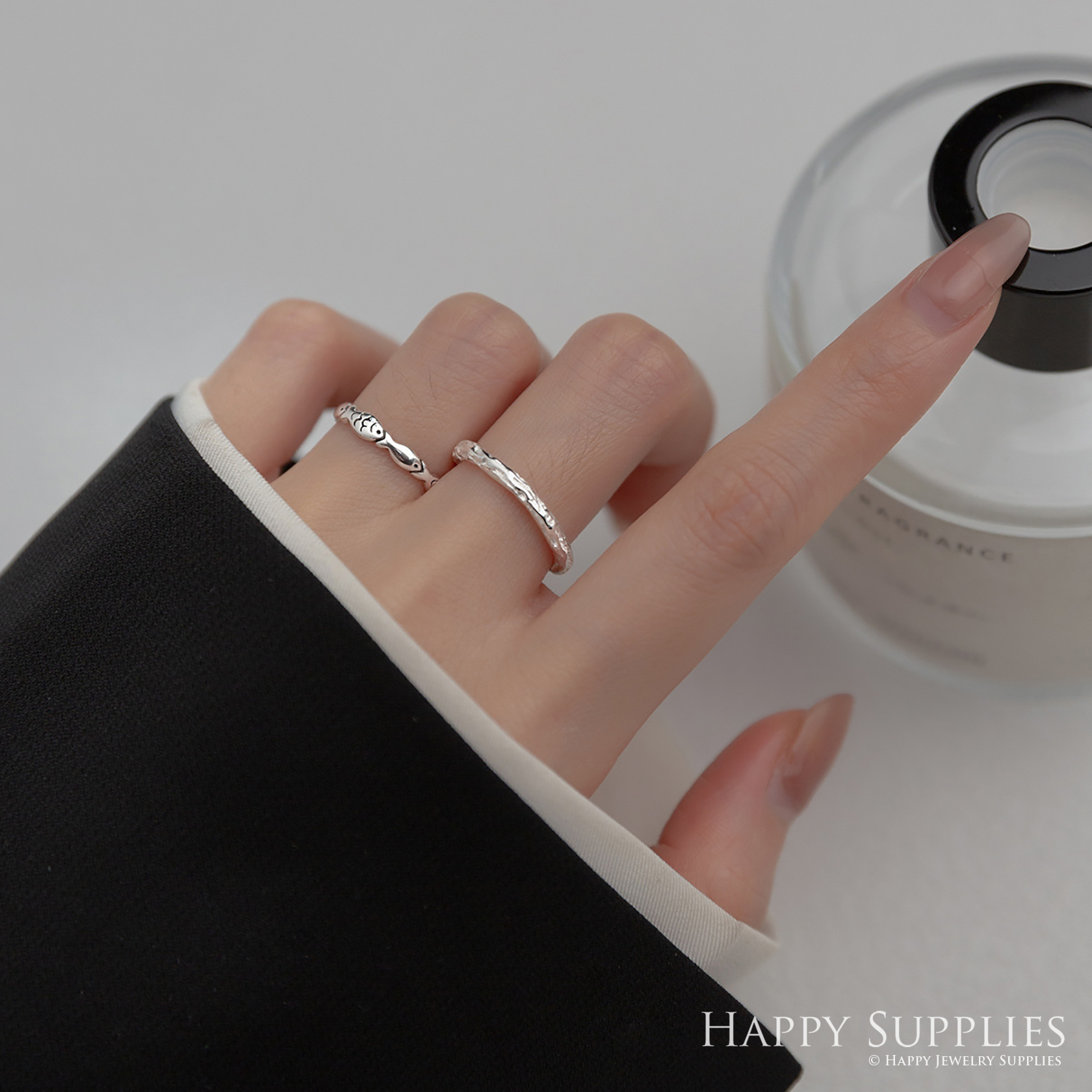 Silver Ring, Sterling Silver Ring,adjustable rings, Disconnected Rings,Wedding Ring, Dress Ring, Lady Ring, Dome Ring, Band Rings (RR005)