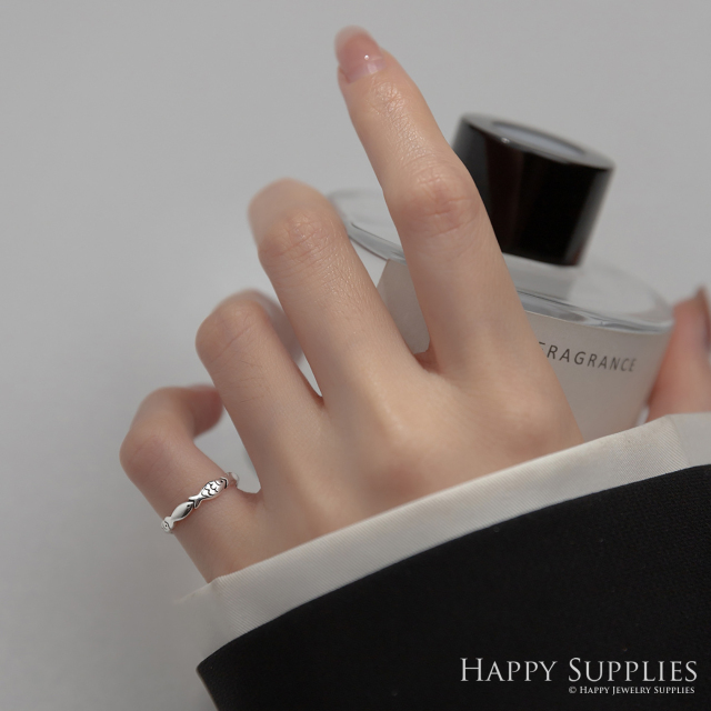 Silver Ring, Sterling Silver Ring,adjustable rings, Disconnected Rings,Wedding Ring, Dress Ring, Lady Ring, Dome Ring, Band Rings (RR005)