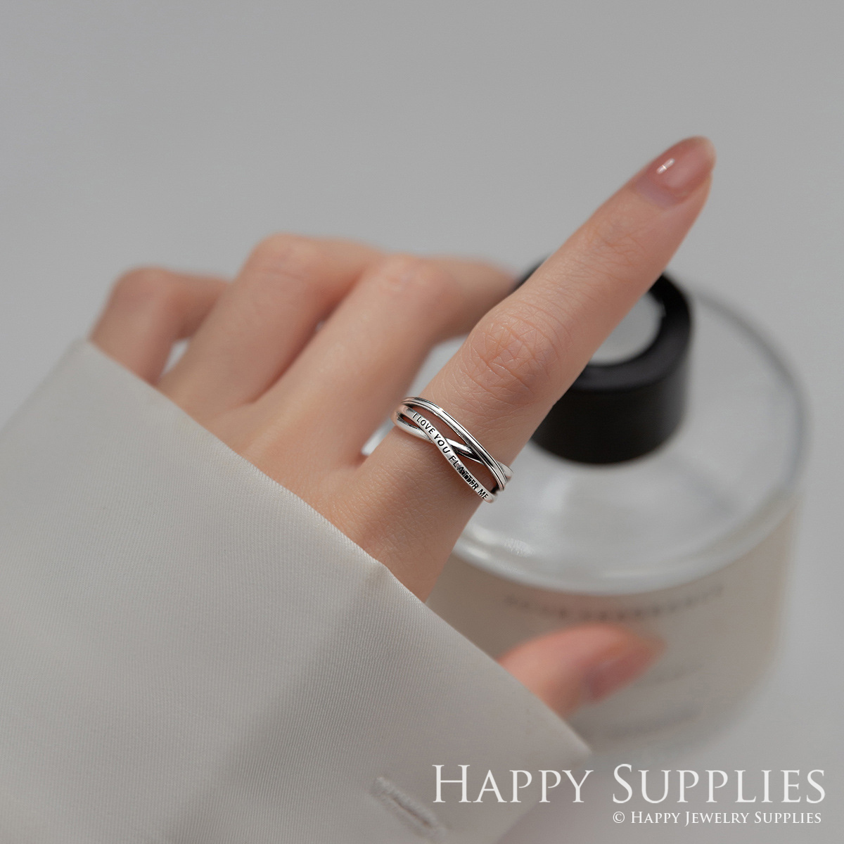 Silver Ring, Sterling Silver Ring,adjustable rings, Disconnected Rings,Wedding Ring, Dress Ring, Lady Ring, Dome Ring, Band Rings (RR010)