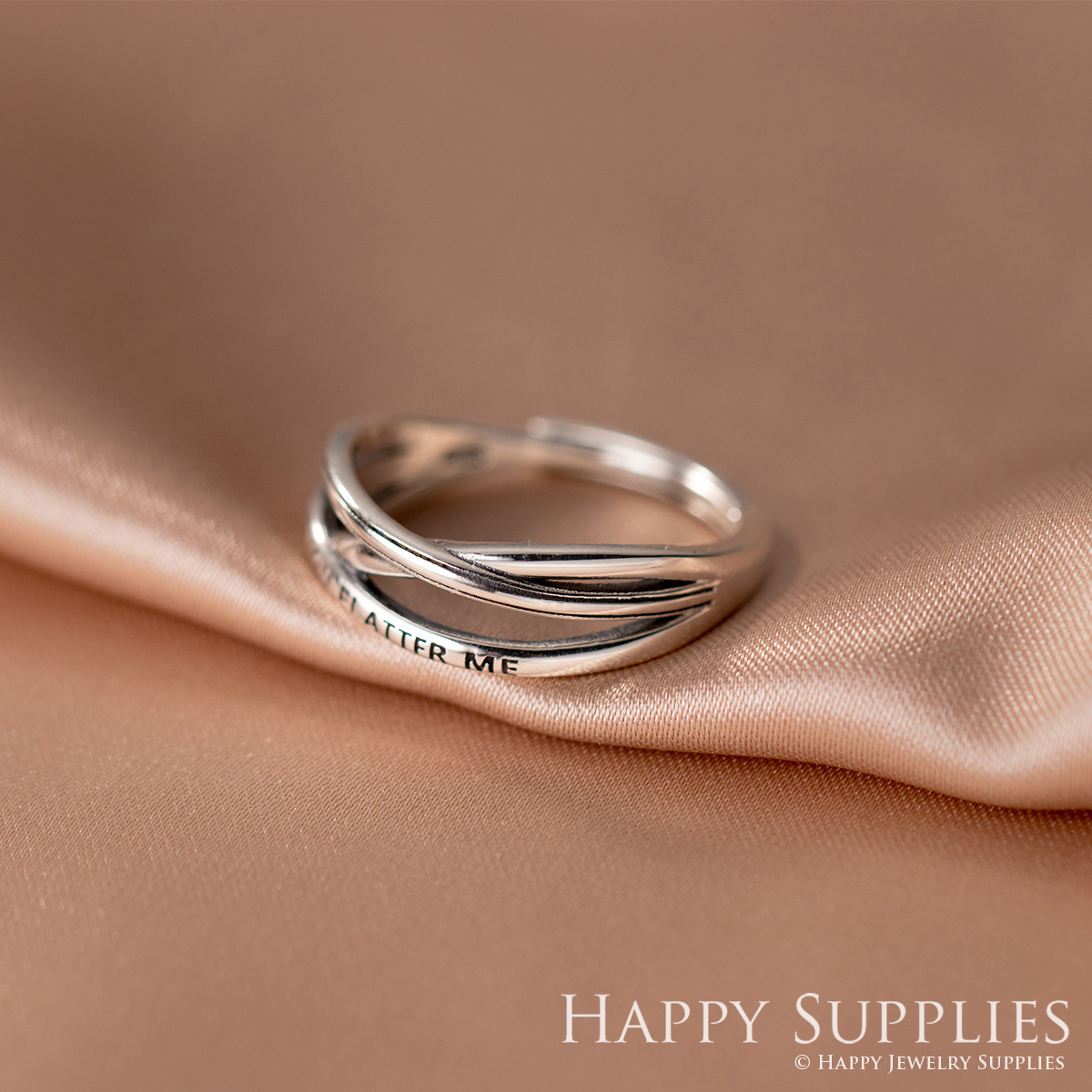 Silver Ring, Sterling Silver Ring,adjustable rings, Disconnected Rings,Wedding Ring, Dress Ring, Lady Ring, Dome Ring, Band Rings (RR010)