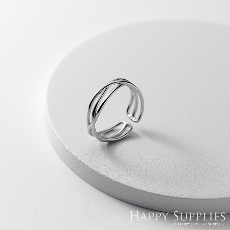 Silver Ring, Sterling Silver Ring,adjustable rings, Disconnected Rings,Wedding Ring, Dress Ring, Lady Ring, Dome Ring, Band Rings (RR012)