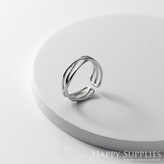 Silver Ring, Sterling Silver Ring,adjustable rings, Disconnected Rings,Wedding Ring, Dress Ring, Lady Ring, Dome Ring, Band Rings (RR012)