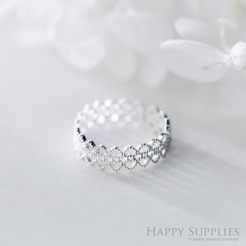 Silver Ring, Sterling Silver Ring,adjustable rings, Disconnected Rings,Wedding Ring, Dress Ring, Lady Ring, Dome Ring, Band Rings (RR017)