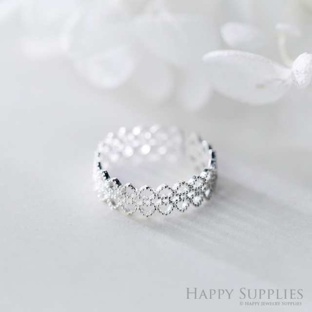 Silver Ring, Sterling Silver Ring,adjustable rings, Disconnected Rings,Wedding Ring, Dress Ring, Lady Ring, Dome Ring, Band Rings (RR017)