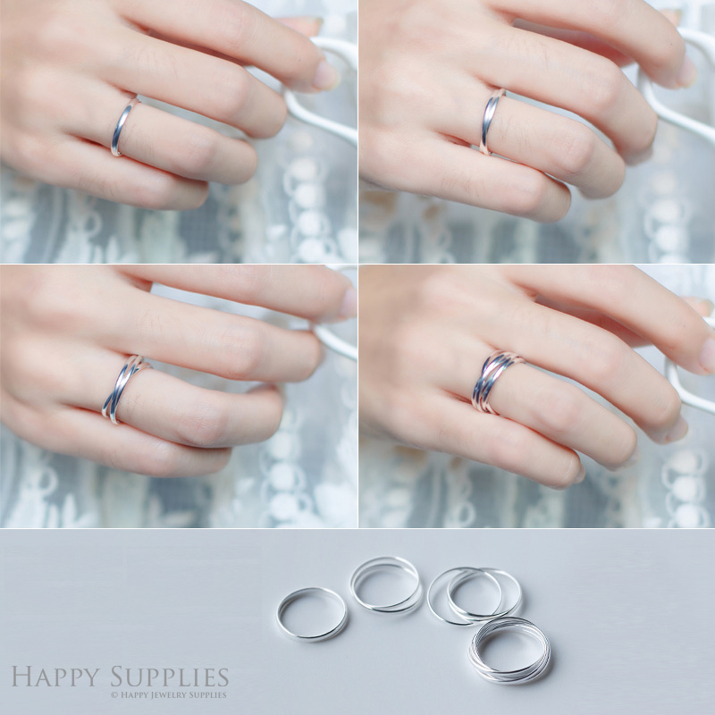 Silver Ring, Sterling Silver Ring,adjustable rings, Disconnected Rings,Wedding Ring, Dress Ring, Lady Ring, Dome Ring, Band Rings (RR013)