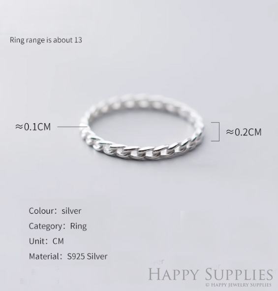 Silver Ring, Sterling Silver Ring,adjustable rings, Disconnected Rings,Wedding Ring, Dress Ring, Lady Ring, Dome Ring, Band Rings (RR015)
