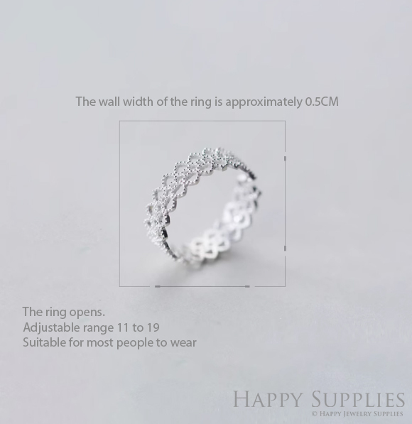 Silver Ring, Sterling Silver Ring,adjustable rings, Disconnected Rings,Wedding Ring, Dress Ring, Lady Ring, Dome Ring, Band Rings (RR017)