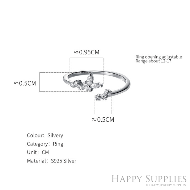 Silver Ring, Sterling Silver Ring,adjustable rings, Disconnected Rings,Wedding Ring, Dress Ring, Lady Ring, Dome Ring, Band Rings (RR024)