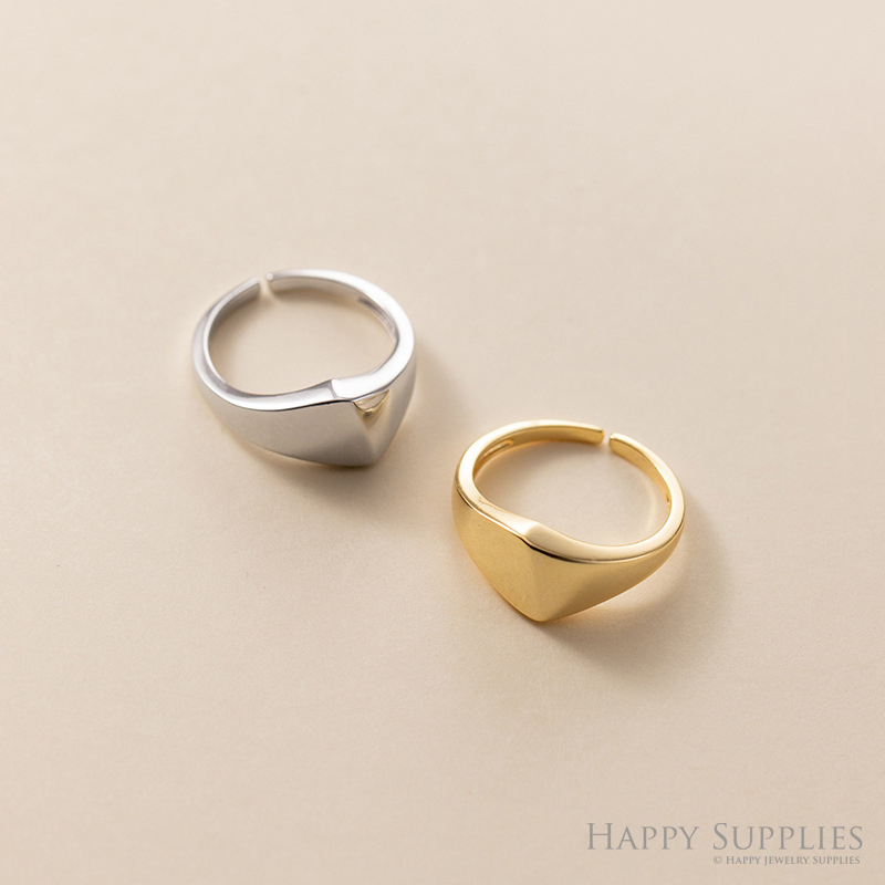 Silver Ring, Sterling Silver Ring,adjustable rings, Disconnected Rings,Wedding Ring, Dress Ring, Lady Ring, Dome Ring, Band Rings (RR030)