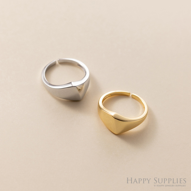Silver Ring, Sterling Silver Ring,adjustable rings, Disconnected Rings,Wedding Ring, Dress Ring, Lady Ring, Dome Ring, Band Rings (RR030)