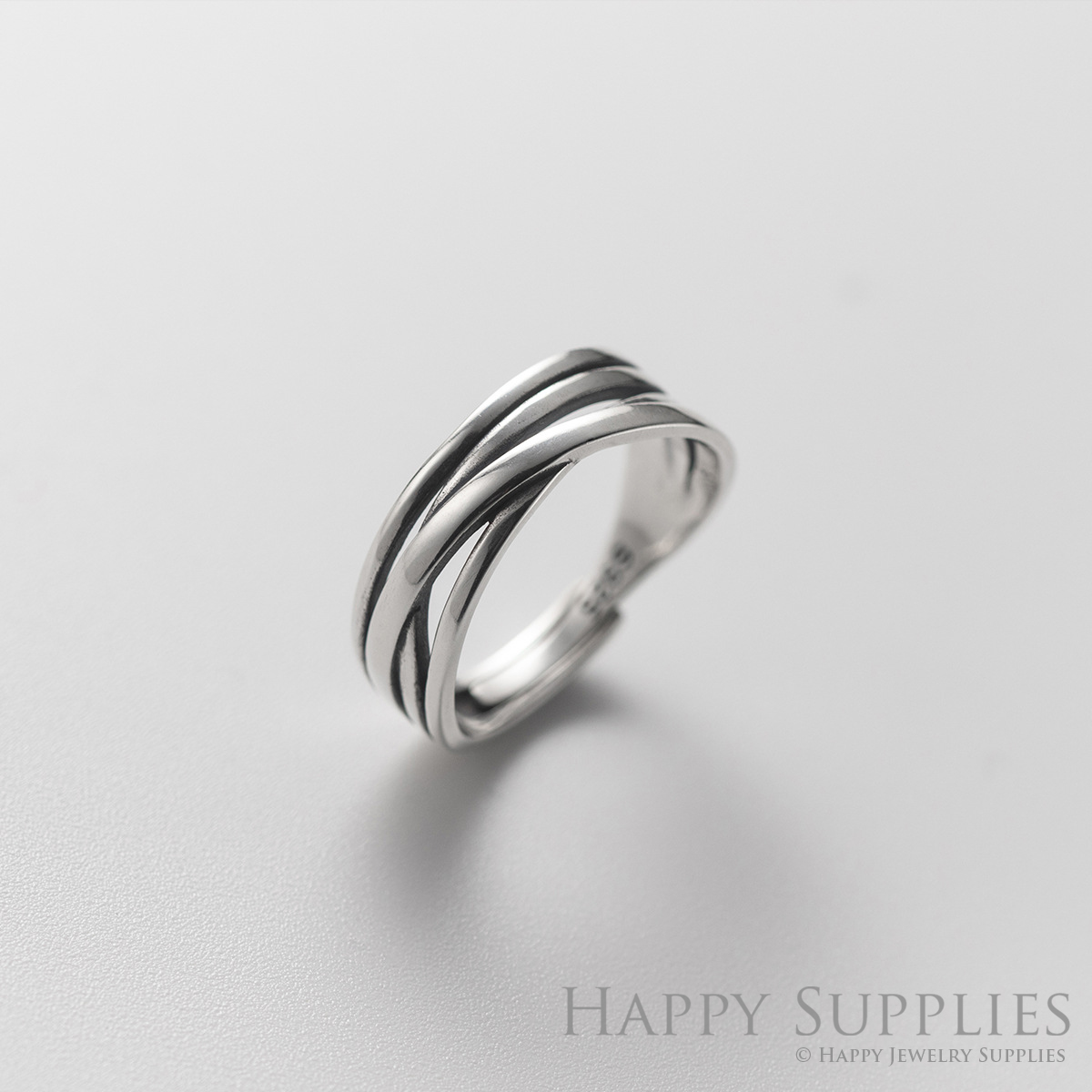 Silver Ring, Sterling Silver Ring,adjustable rings, Disconnected Rings,Wedding Ring, Dress Ring, Lady Ring, Dome Ring, Band Rings (RR039)