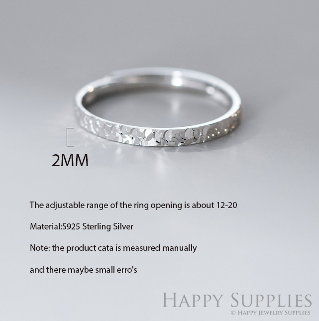 Silver Ring, Sterling Silver Ring,adjustable rings, Disconnected Rings,Wedding Ring, Dress Ring, Lady Ring, Dome Ring, Band Rings (RR040)