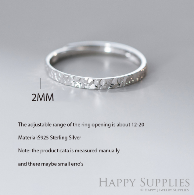Silver Ring, Sterling Silver Ring,adjustable rings, Disconnected Rings,Wedding Ring, Dress Ring, Lady Ring, Dome Ring, Band Rings (RR040)