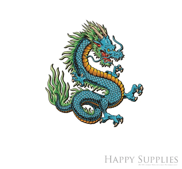2pcs Handmade Jewelry Making Supplies Beads Cut Wooden Dragon Charm For DIY Necklace Earring Brooch (CW996)