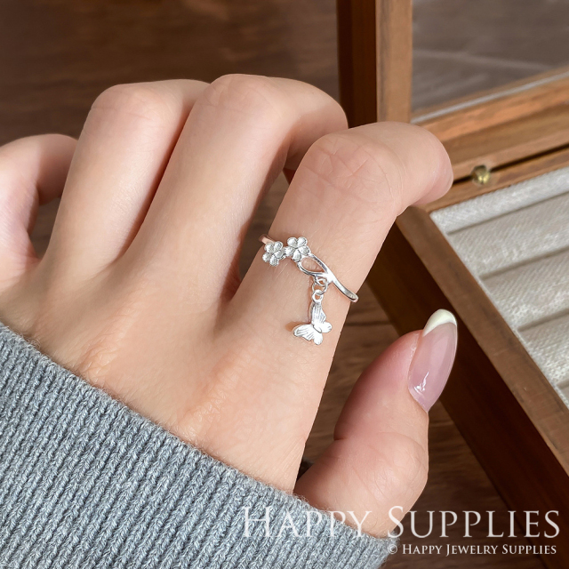 Silver Ring, Sterling Silver Ring,adjustable rings, Disconnected Rings,Wedding Ring, Dress Ring, Lady Ring, Dome Ring, Band Rings (RR047)