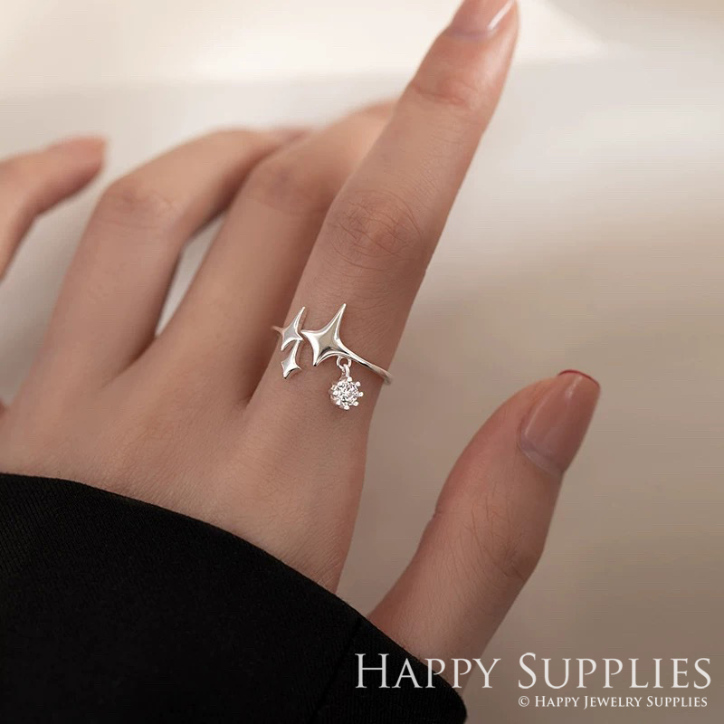 Silver Ring, Sterling Silver Ring,adjustable rings, Disconnected Rings,Wedding Ring, Dress Ring, Lady Ring, Dome Ring, Band Rings (RR043)