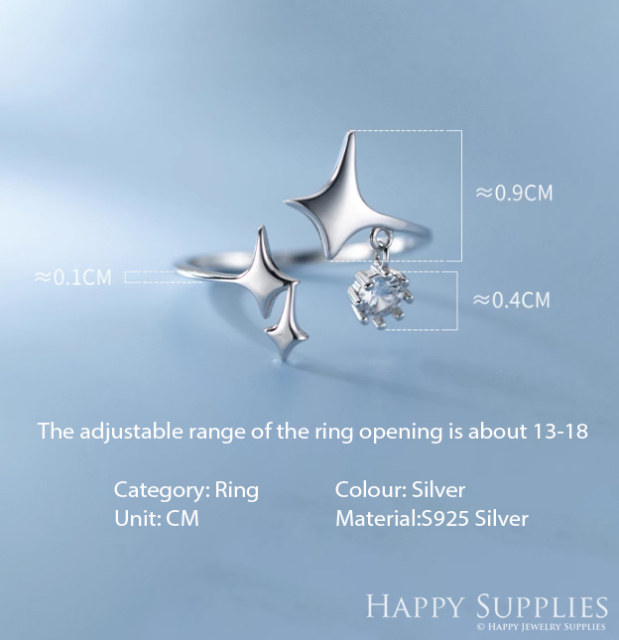 Silver Ring, Sterling Silver Ring,adjustable rings, Disconnected Rings,Wedding Ring, Dress Ring, Lady Ring, Dome Ring, Band Rings (RR043)