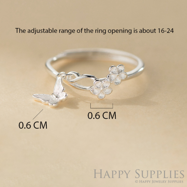 Silver Ring, Sterling Silver Ring,adjustable rings, Disconnected Rings,Wedding Ring, Dress Ring, Lady Ring, Dome Ring, Band Rings (RR047)