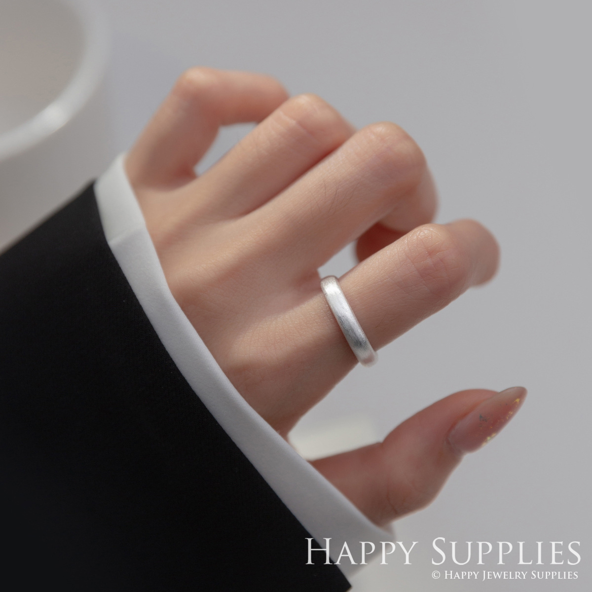 Silver Ring, Sterling Silver Ring,adjustable rings, Disconnected Rings,Wedding Ring, Dress Ring, Lady Ring, Dome Ring, Band Rings (RR055)