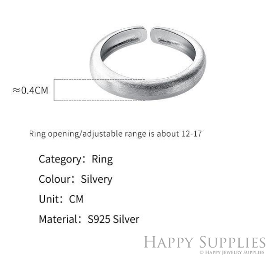 Silver Ring, Sterling Silver Ring,adjustable rings, Disconnected Rings,Wedding Ring, Dress Ring, Lady Ring, Dome Ring, Band Rings (RR055)