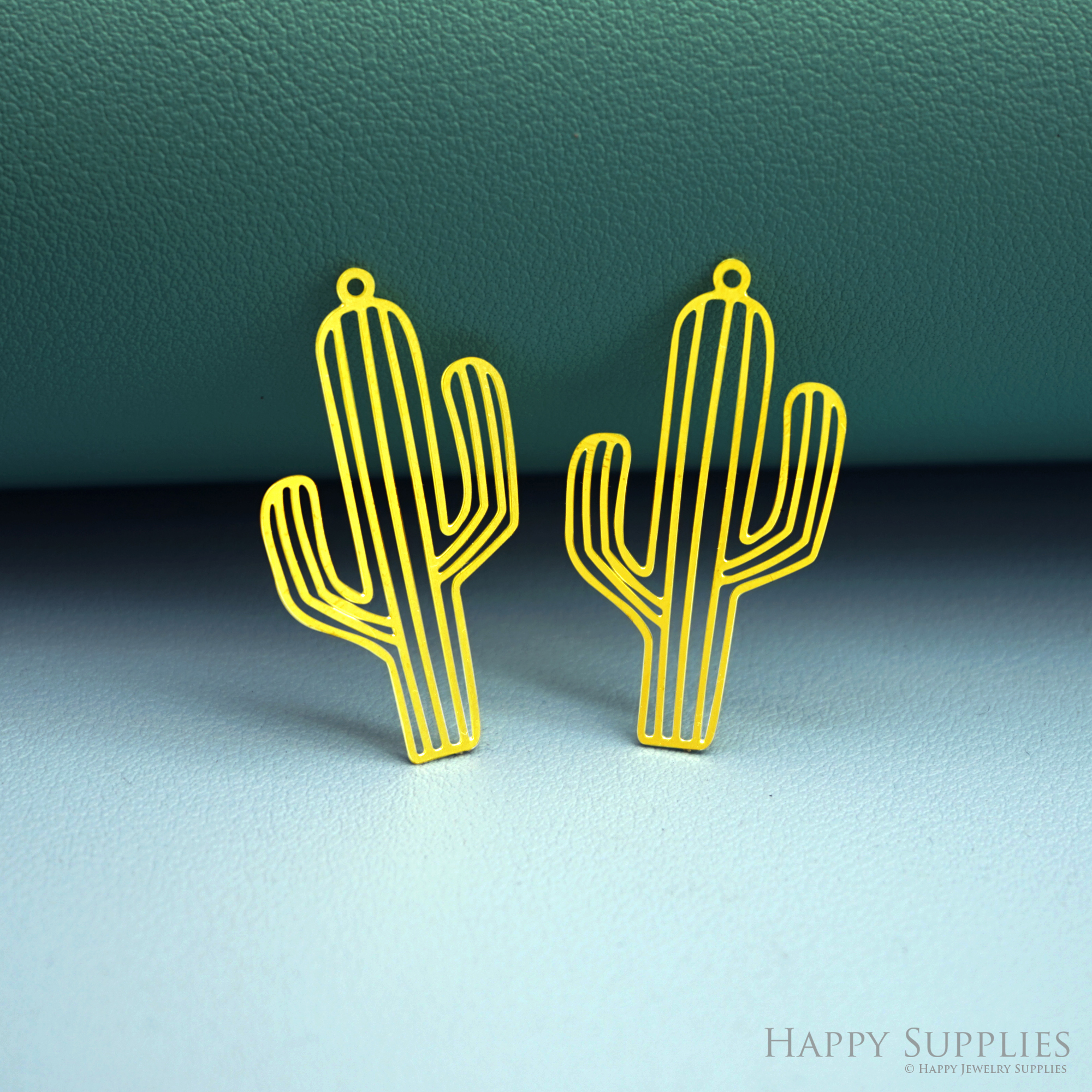 2pcs Stainless Steel Jewelry Charms, Raw Brass Charms, Cactus Charms, Earrings Findings, Stainless Steel Silver Jewelry Pendants, Brass Jewelry Findings, Stainless Steel Pendants Jewelry Wholesale (D2965)