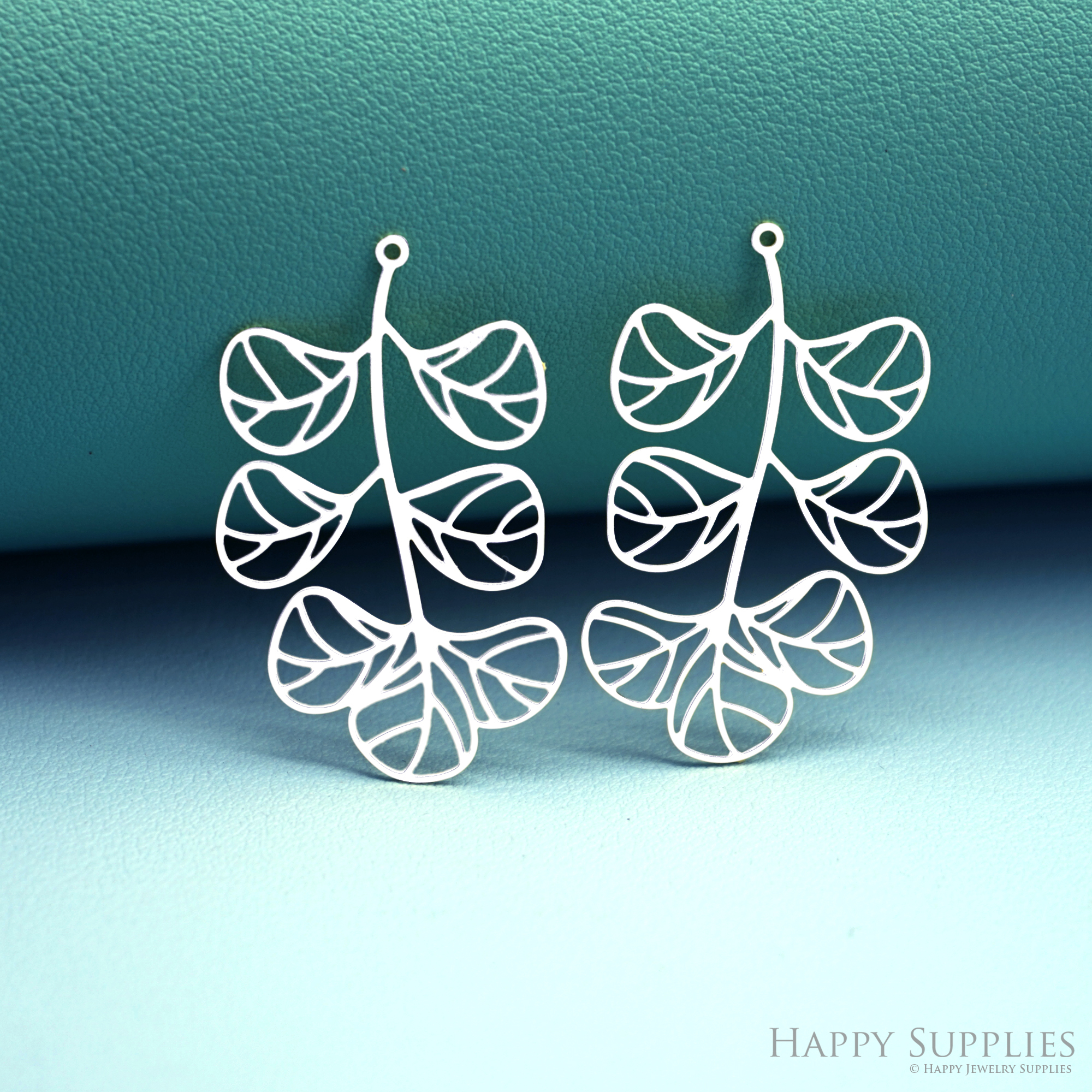 2pcs Stainless Steel Jewelry Charms, Raw Brass Charms, Leaf Charms, Earrings Findings, Stainless Steel Silver Jewelry Pendants, Brass Jewelry Findings, Stainless Steel Pendants Jewelry Wholesale (D2967)
