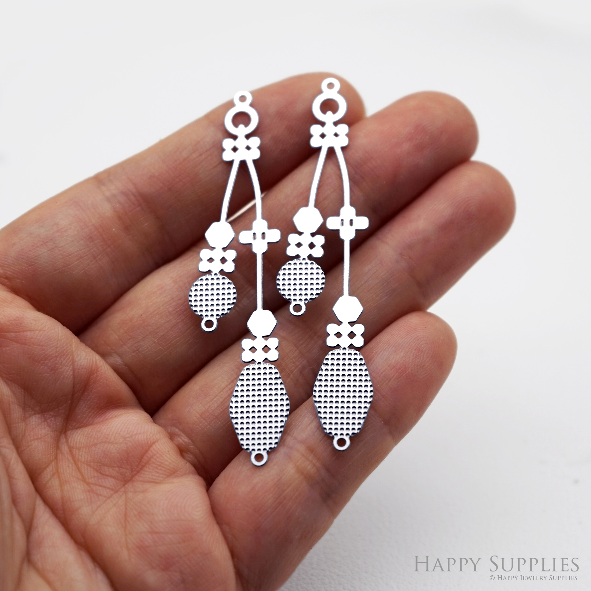 Corroded Stainless Steel Jewelry Charms, Drop Brass Charms, Earring Charms, Etched Silver Jewelry Pendants, Etched Brass Jewelry Findings, Jewelry Wholesale (SSB1074)