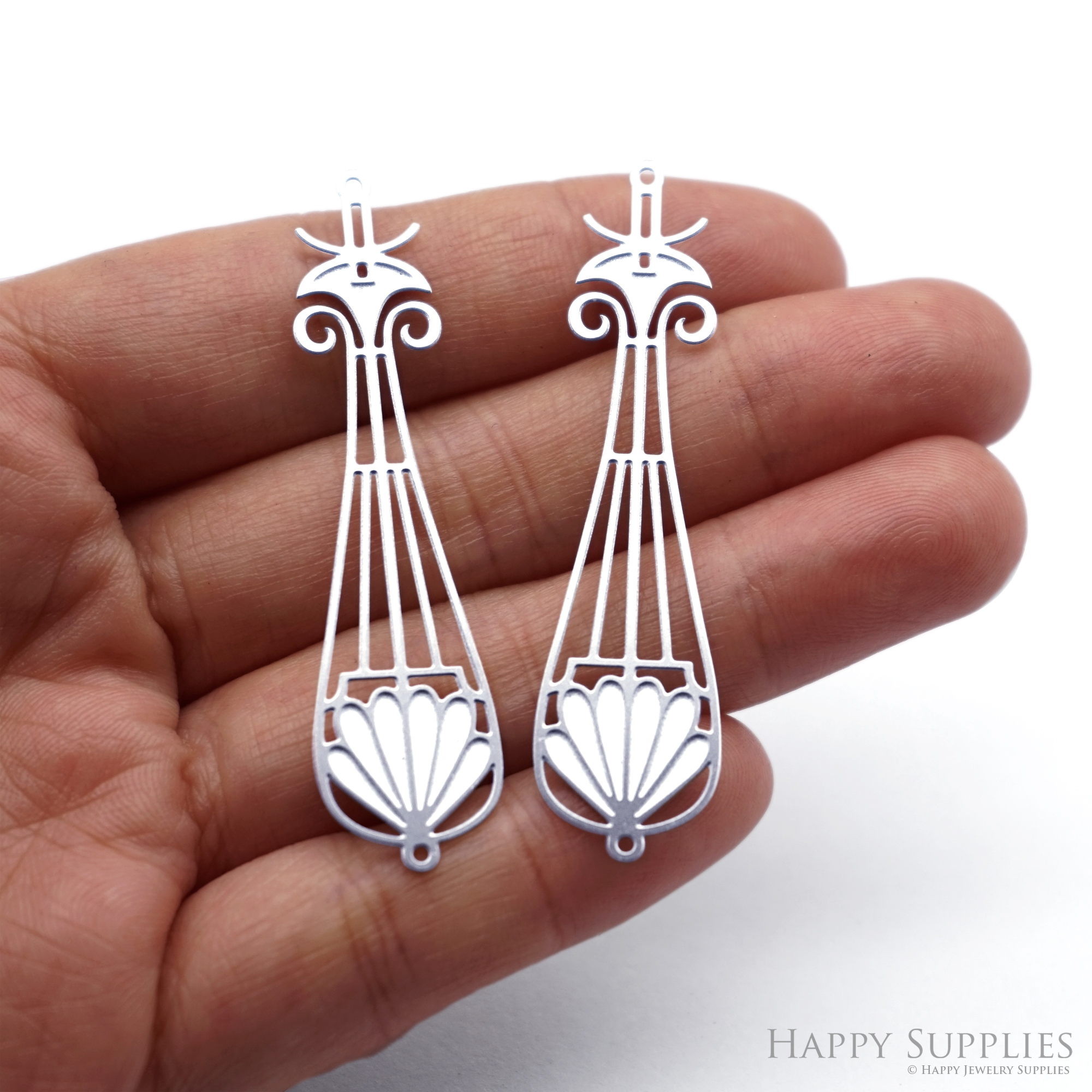 Corroded Stainless Steel Jewelry Charms, Geometric Drop  Brass Charms, Earring Charms, Etched Silver Jewelry Pendants, Etched Brass Jewelry Findings, Jewelry Wholesale (SSB1055)