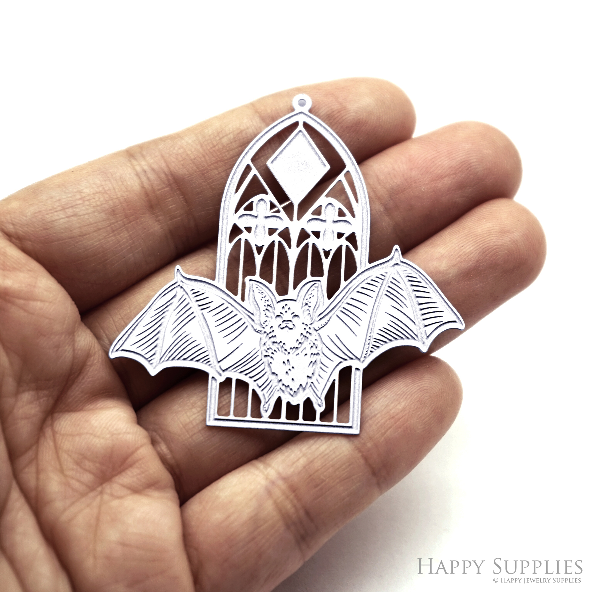 Corroded Stainless Steel Jewelry Charms, Bat Brass Charms, Earring Charms, Etched Silver Jewelry Pendants, Etched Brass Jewelry Findings, Jewelry Wholesale (SSB1079)