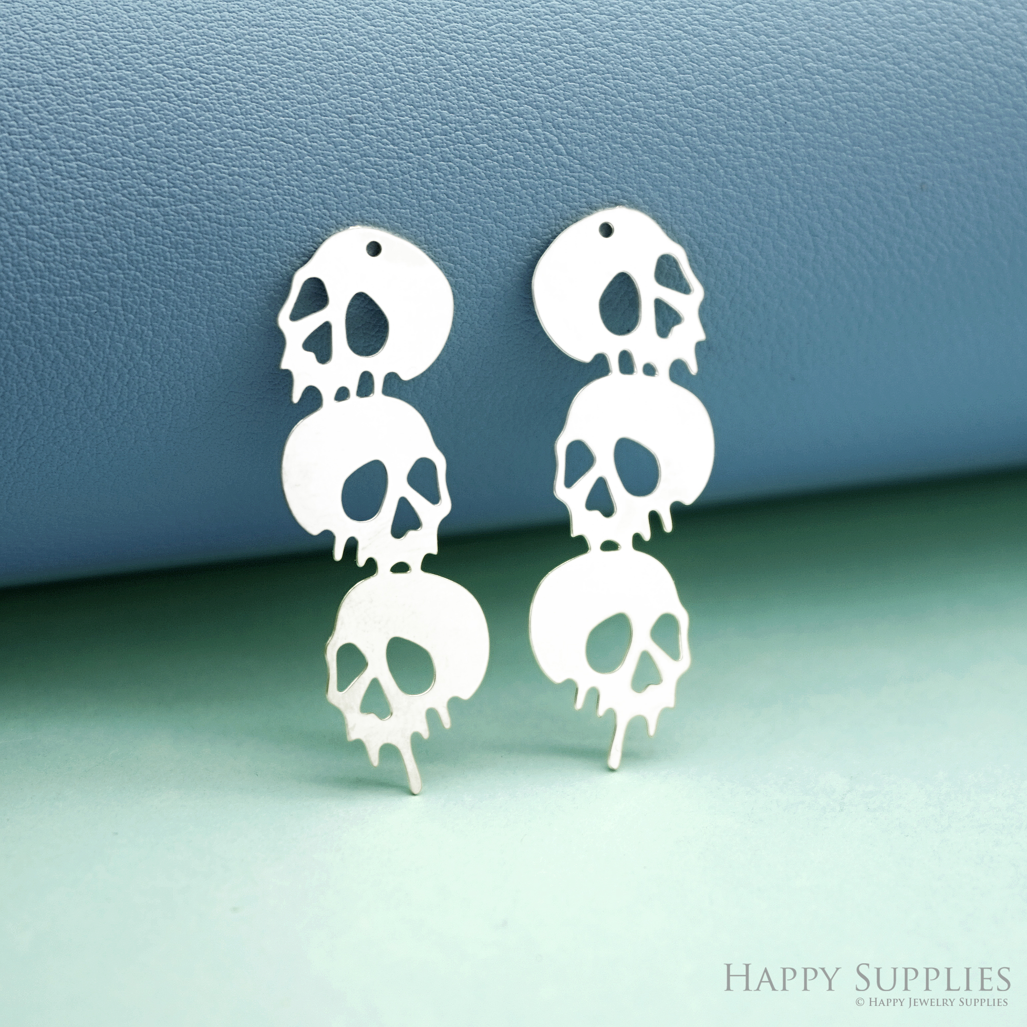 2pcs Stainless Steel Jewelry Charms, Raw Brass Charms, Ghost Halloween Charms, Earrings Findings, Stainless Steel Silver Jewelry Pendants, Brass Jewelry Findings, Stainless Steel Pendants Jewelry Wholesale (D2971)