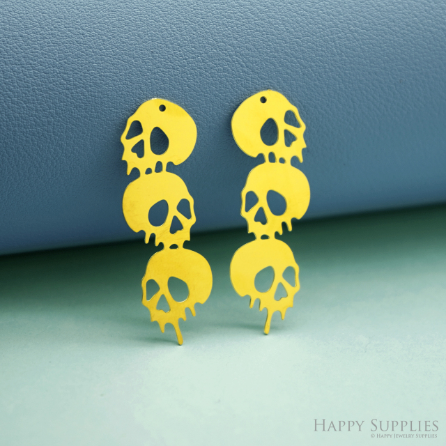 2pcs Stainless Steel Jewelry Charms, Raw Brass Charms, Ghost Halloween Charms, Earrings Findings, Stainless Steel Silver Jewelry Pendants, Brass Jewelry Findings, Stainless Steel Pendants Jewelry Wholesale (D2971)