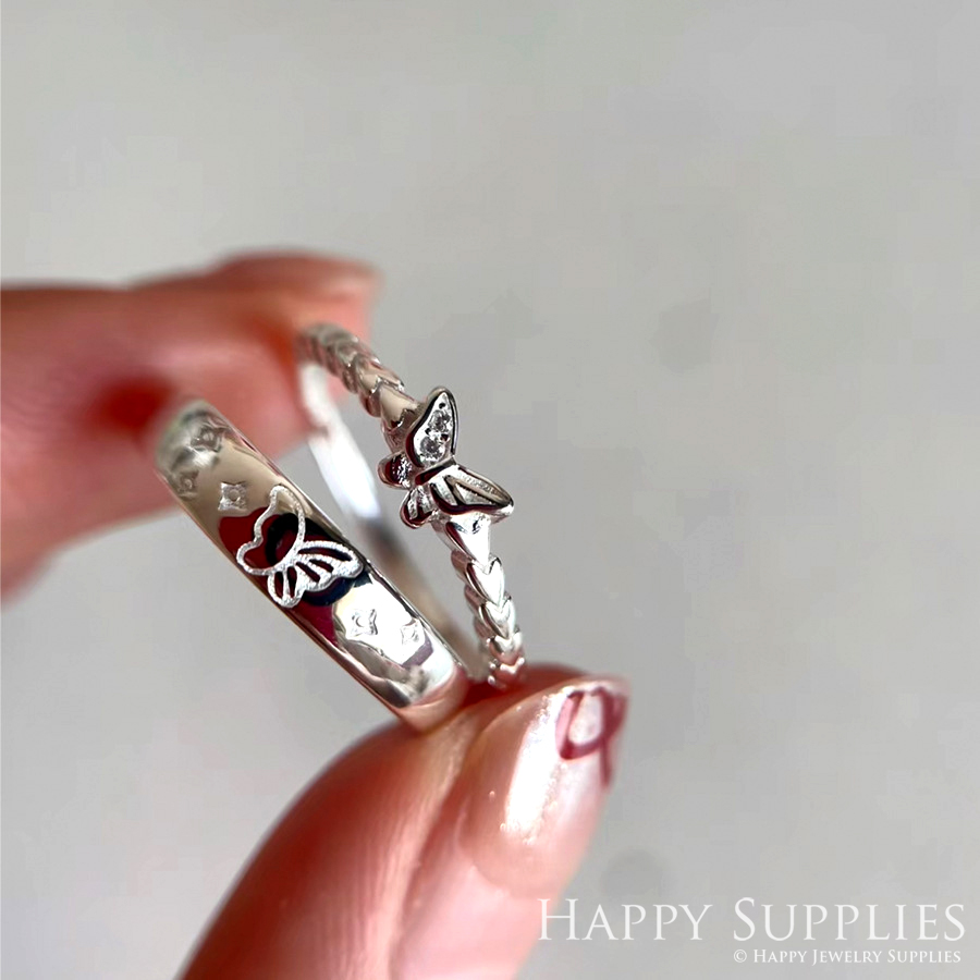 Silver Ring, Sterling Silver Ring,adjustable rings, Disconnected Rings,Wedding Ring, Dress Ring, Lady Ring, Dome Ring, Band Rings (RR063)