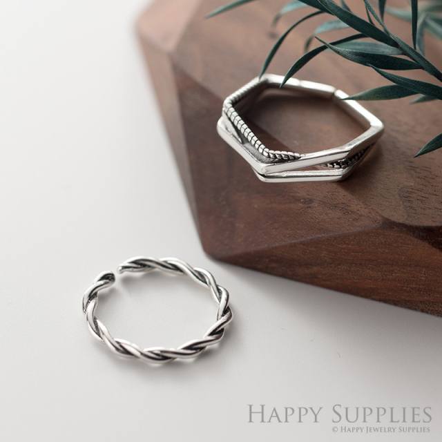 Silver Ring, Sterling Silver Ring,adjustable rings, Disconnected Rings,Wedding Ring, Dress Ring, Lady Ring, Dome Ring, Band Rings (RR065)