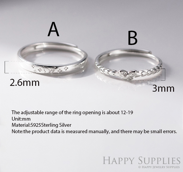 Silver Ring, Sterling Silver Ring,adjustable rings, Disconnected Rings,Wedding Ring, Dress Ring, Lady Ring, Dome Ring, Band Rings (RR063)
