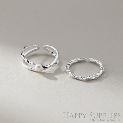 Silver Ring, Sterling Silver Ring,adjustable rings, Disconnected Rings,Wedding Ring, Dress Ring, Lady Ring, Dome Ring, Band Rings (RR076)