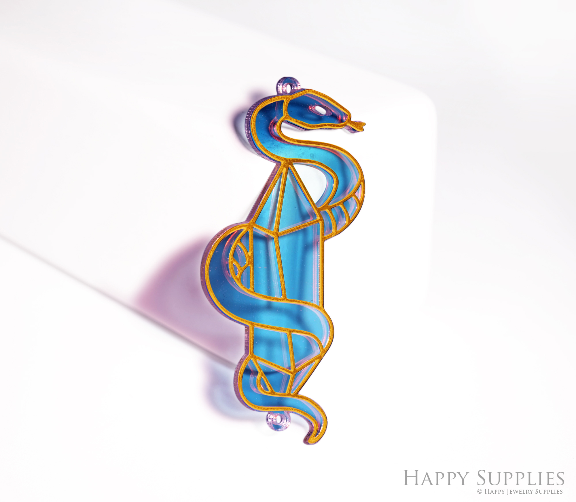 2pcs Rainbow Snake Charm,Brass Prism Charm,Iridescent Snake Light Catcher,Hollow Snake with Diamond for DIY Suncatchers,Window Hanging Decor(Q018)