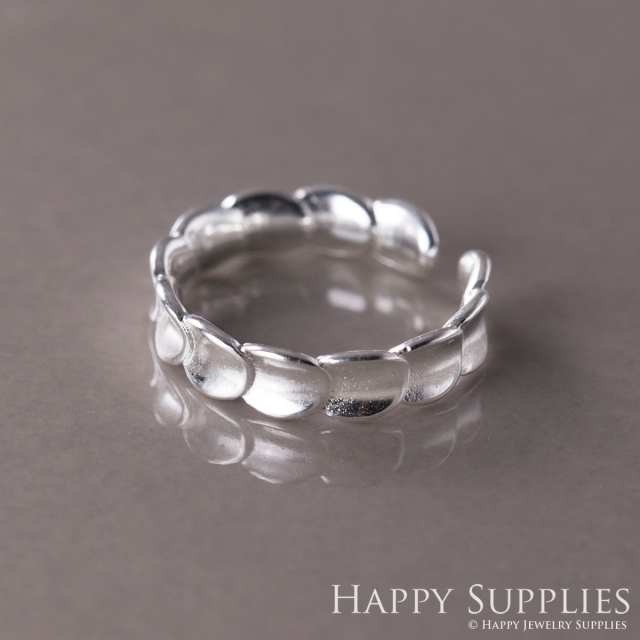 Silver Ring, Sterling Silver Ring,adjustable rings, Disconnected Rings,Wedding Ring, Dress Ring, Lady Ring, Dome Ring, Band Rings (RR079)