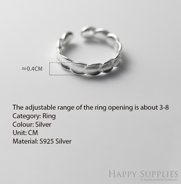 Silver Ring, Sterling Silver Ring,adjustable rings, Disconnected Rings,Wedding Ring, Dress Ring, Lady Ring, Dome Ring, Band Rings (RR079)
