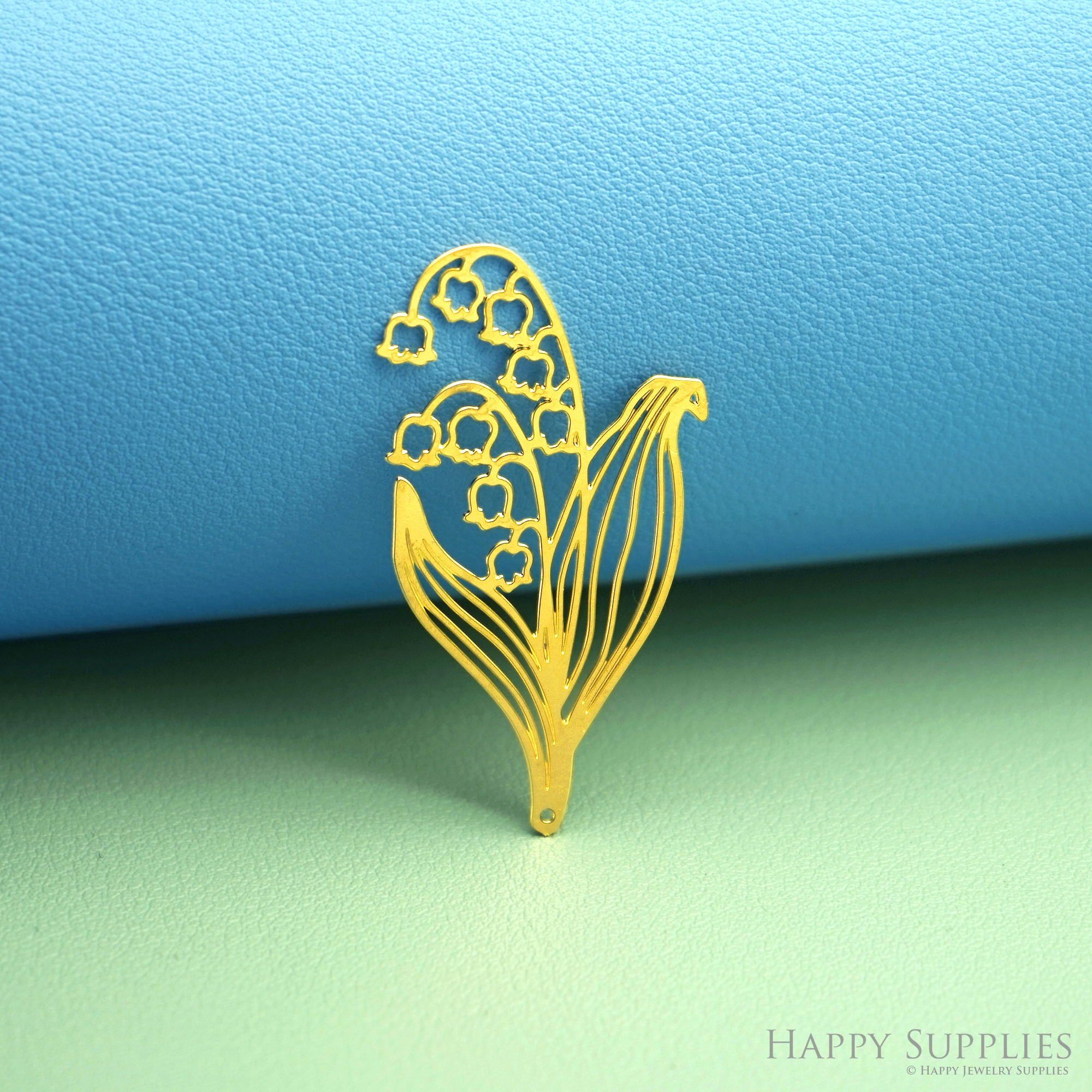 2pcs Stainless Steel Jewelry Charms, Raw Brass Charms, Lily of the Valley Flowers Charms, Earrings Findings, Stainless Steel Silver Jewelry Pendants, Brass Jewelry Findings, Stainless Steel Pendants Jewelry Wholesale (D2976)