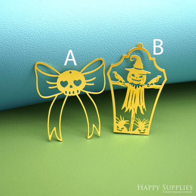 2pcs Stainless Steel Jewelry Charms, Raw Brass Charms, Ghost Halloween Scarecrow Charms, Earrings Findings, Stainless Steel Silver Jewelry Pendants, Brass Jewelry Findings, Stainless Steel Pendants Jewelry Wholesale (D2985)