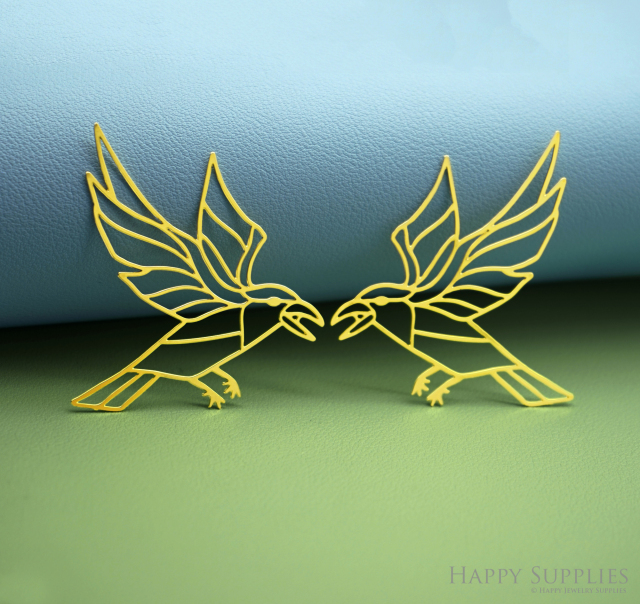 2pcs Stainless Steel Jewelry Charms, Raw Brass Charms, Bird Charms, Earrings Findings, Stainless Steel Silver Jewelry Pendants, Brass Jewelry Findings, Stainless Steel Pendants Jewelry Wholesale (D2993)