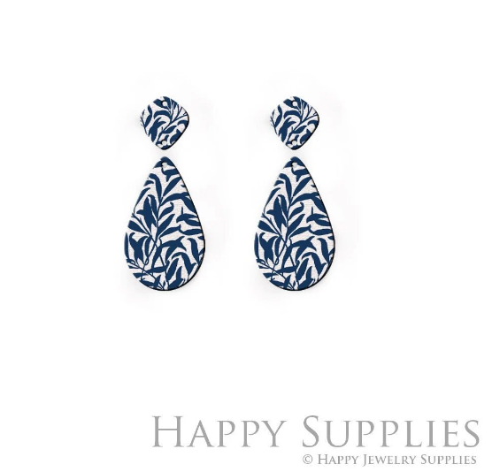 2pcs Handmade Jewelry Making Supplies Beads Cut Wooden Drop Charm For DIY Necklace Earring Brooch (CW619)