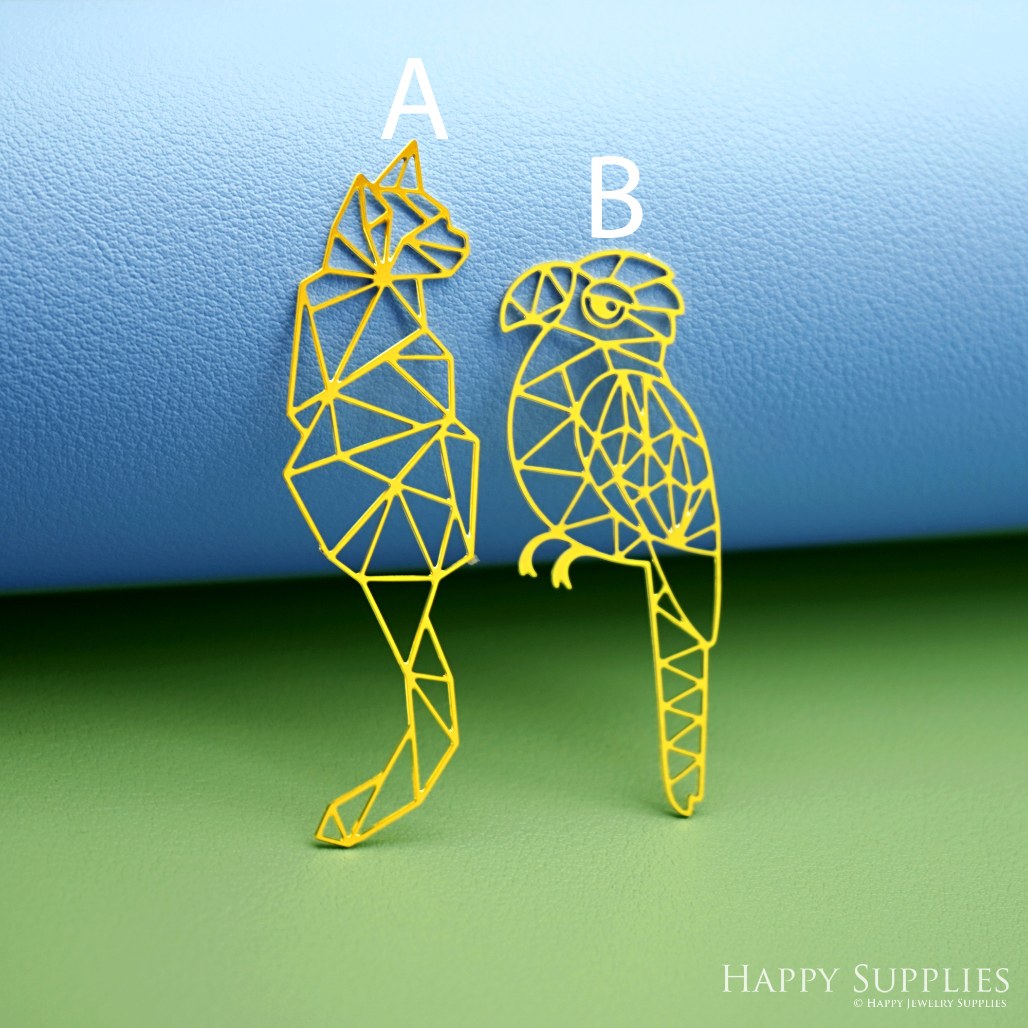 2pcs Stainless Steel Jewelry Charms, Raw Brass Charms, Parrot Cat Charms, Earrings Findings, Stainless Steel Silver Jewelry Pendants, Brass Jewelry Findings, Stainless Steel Pendants Jewelry Wholesale (D2999)