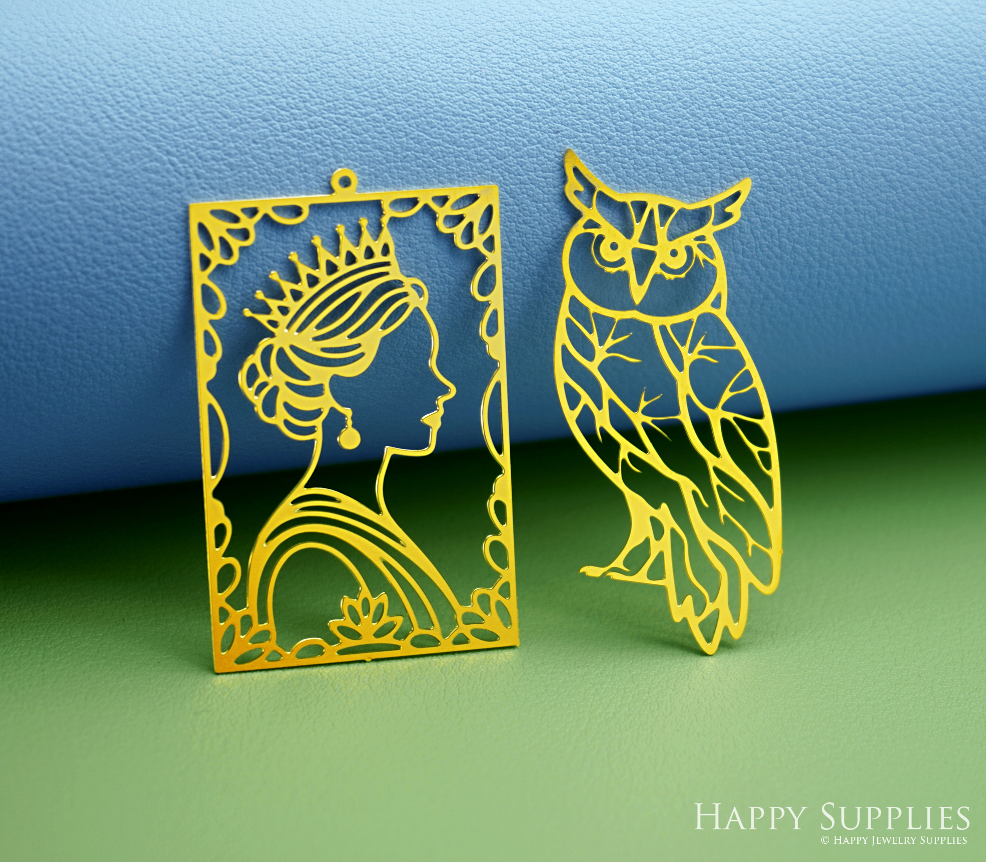 2pcs Stainless Steel Jewelry Charms, Raw Brass Charms, Owl Charms, Earrings Findings, Stainless Steel Silver Jewelry Pendants, Brass Jewelry Findings, Stainless Steel Pendants Jewelry Wholesale (D3002)