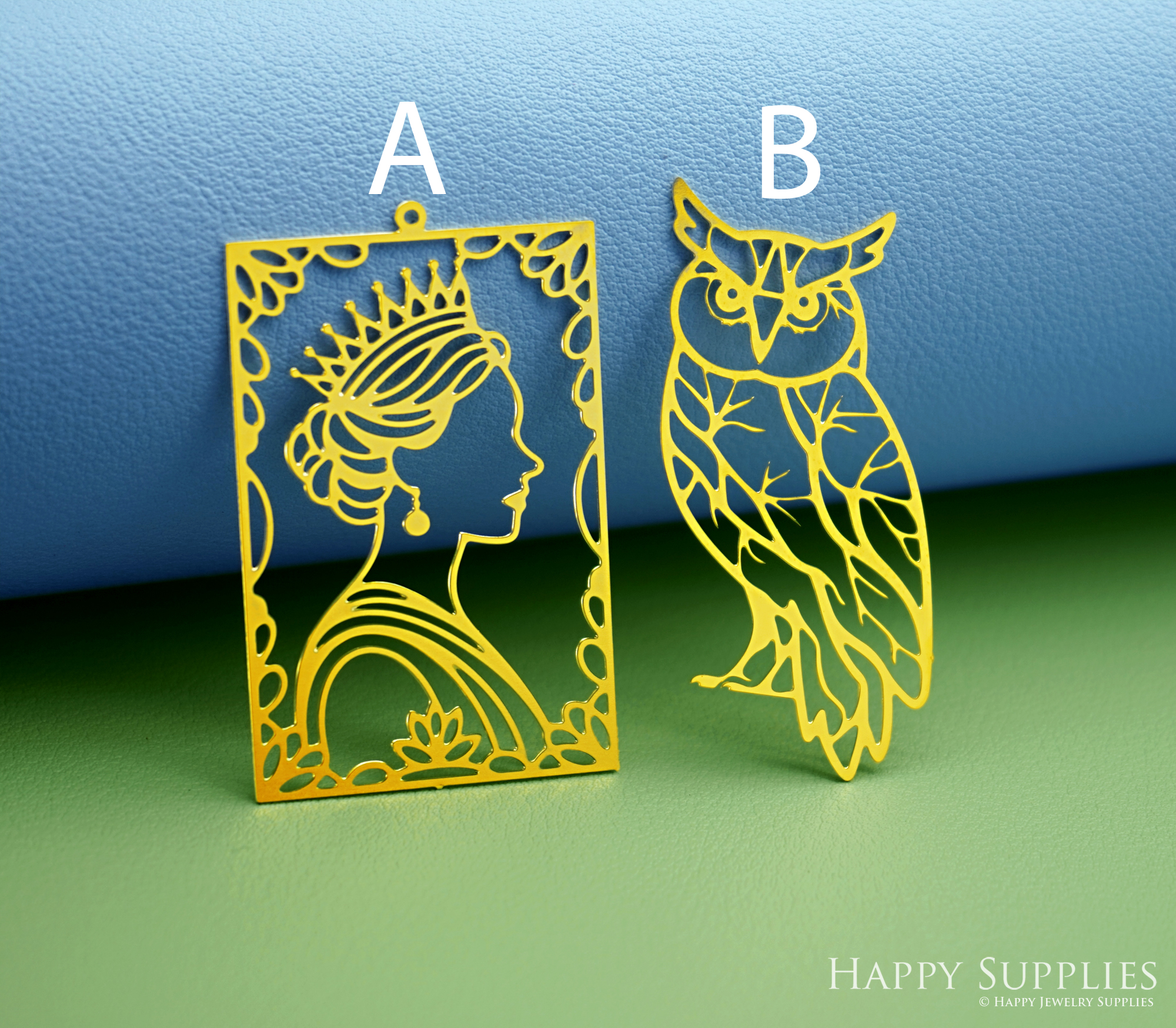 2pcs Stainless Steel Jewelry Charms, Raw Brass Charms, Owl Charms, Earrings Findings, Stainless Steel Silver Jewelry Pendants, Brass Jewelry Findings, Stainless Steel Pendants Jewelry Wholesale (D3002)