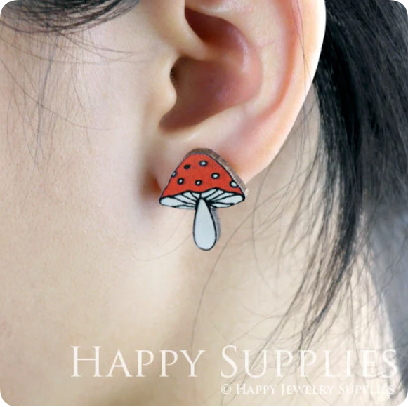 Mini Handmade Jewelry Making Supplies Beads Cut Wooden, DIY Laser Cut Photo Wooden Animal Charms (PSW)