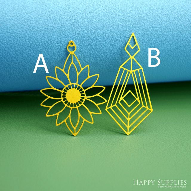 2pcs Stainless Steel Jewelry Charms, Raw Brass Charms, Flower Charms, Earrings Findings, Stainless Steel Silver Jewelry Pendants, Brass Jewelry Findings, Stainless Steel Pendants Jewelry Wholesale (D3022)