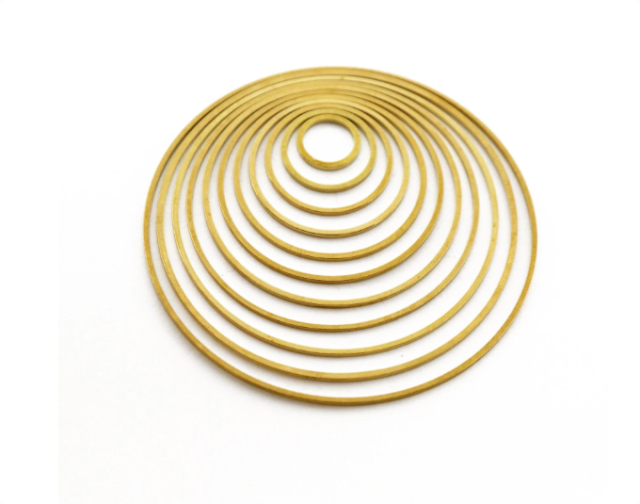 Brass Jewelry Charms,  Circle Raw Brass Earring Charms, Brass Jewelry Pendants, Raw Brass Jewelry Findings, Brass Pendants Jewelry Wholesale (NZG51)
