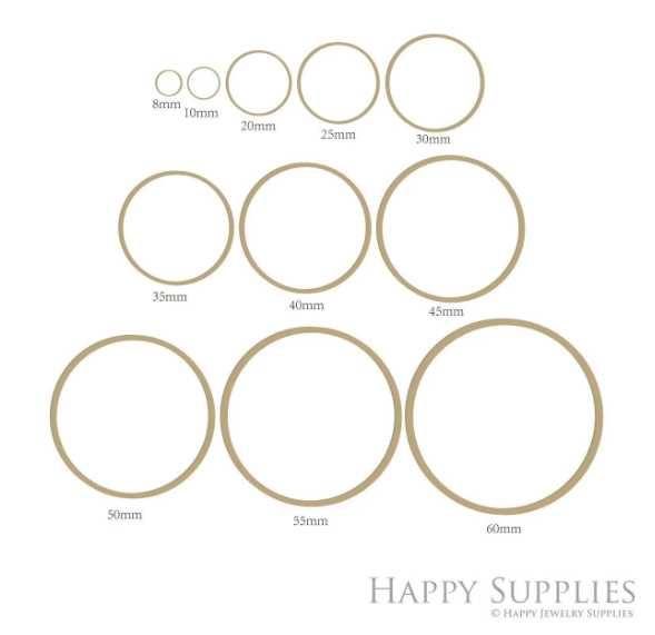 Brass Jewelry Charms,  Circle Raw Brass Earring Charms, Brass Jewelry Pendants, Raw Brass Jewelry Findings, Brass Pendants Jewelry Wholesale (NZG51)
