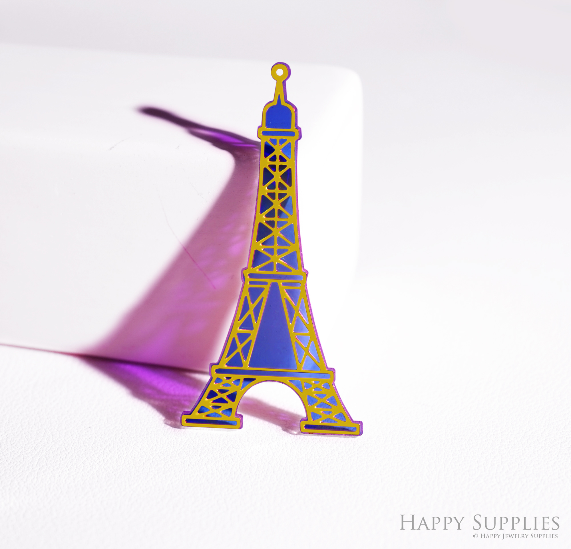 2pcs Rainbow Buildings Charm, Brass Prism Charm, Iridescent Architectural Pendant, Eiffel Tower Connector, the Leaning Tower of Pisa Charms, Colosseum Charms, marble pillar chams, DIY Jewelry Making Supplie (Q081)